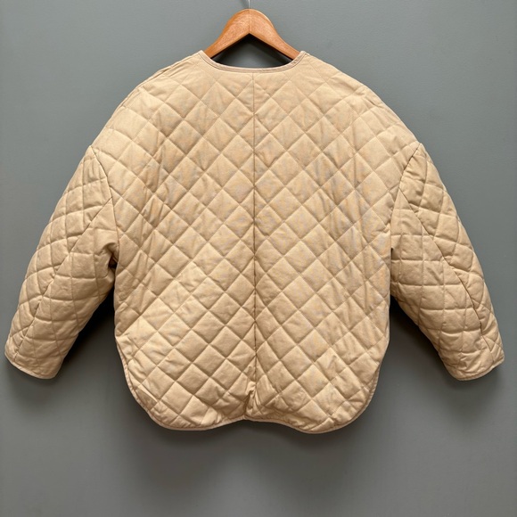 Totême Quilted Cotton Canvas Jacket Beige 34 - Picture 7 of 14